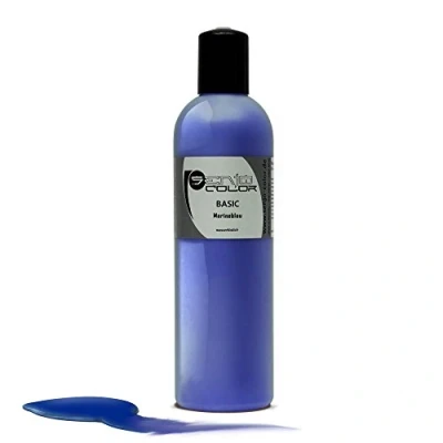 Image of Senjo Color BASIC Bodypainting Colour navy blue Cosmetic Body Paint, Paraben free, Liquid for airbrush and brush, 250ml