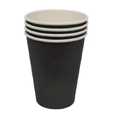 Image of Fiesta GF042 Single Wall Hot Cups, Black (Pack of 1000)
