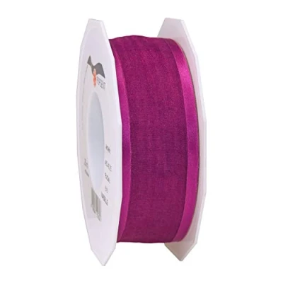 Image of Präsent Marseille Wired Organza Ribbon Purple 40 mm Width, 25 m Length