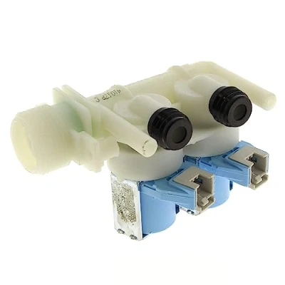 Image of Double Solenoid Valve with Connectors for Indesit Washing Machine C00110333