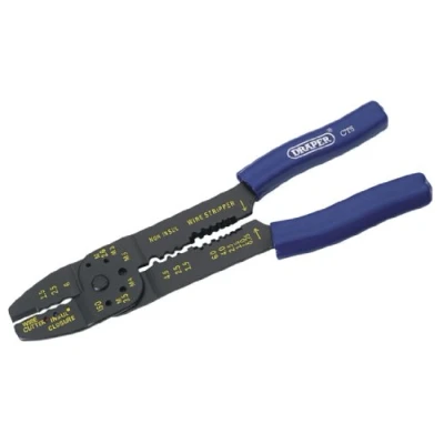 Image of Draper 13656 5 Way Crimping Tool, 32.1cm x 11.8cm 2.3cm, Black