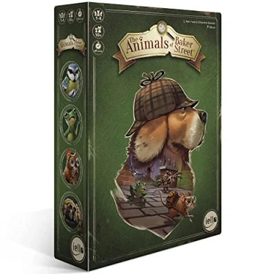 Image of IELLO Animals of Baker Street Board Game Ages 10+ 1 to 4 Players 45 mins Minutes Playing Time