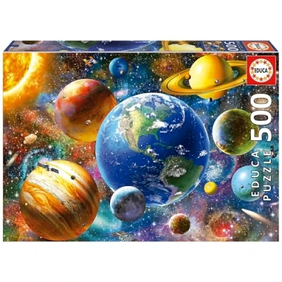 Image of Educa 18449 Puzzles 500 pcs, Solar System, Multicoloured