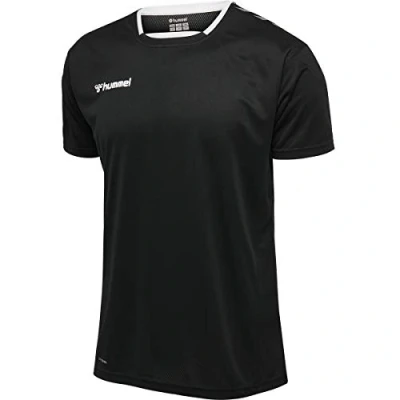 Image of hummel Jersey S/S Hmlauthentic Multisport Men&#039;s Size Black/White