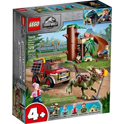Image of LEGO 76939 Jurassic World Stygimoloch Dinosaur Escape Toy, Starter Set for Preschool Kids Age 4+ with Figures and Tree House