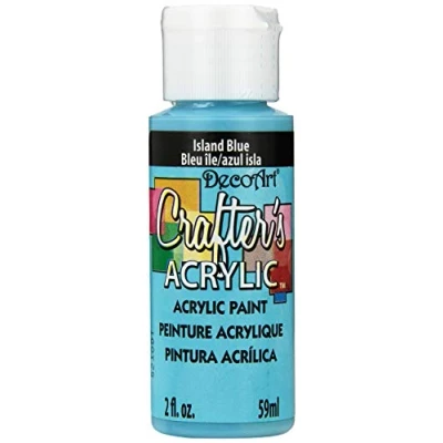 Image of DecoArt Acrylic Paint, Island Blue, 59ml
