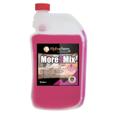 Image of CROMAR AlphaChem More 2 Mix Concentrated Mortar Plasticiser for Brick Laying and Rendering Improves Adhesion Workability Increases Reduces Cracking 1L