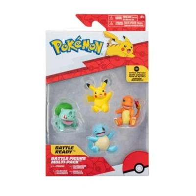 Image of Pokemon Game Figure; Pikachu, Bulbasaur, Charmander, Squirtle 5 cm Figure