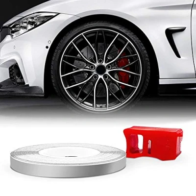 Image of Racing Wheel Trim with Applicator Tool for Car Wheels, Silver