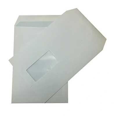 Image of C5 Self Seal White Envelopes with Window 229 x 162mm 90gsm Pack of 5000