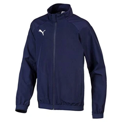 Image of PUMA Kids Liga Sideline Jacket Jr Track Peacoat White, 140