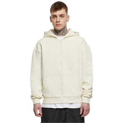 Image of Urban Classics Ultra Heavy Zipup sweatshirt, Men&#039;s, Size: Small, Whitesand