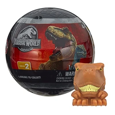 Image of MASH&#039;EMS Jurassic World Collectable Squishy Characters, Dinosaur Toys, Boys Collectables, Red