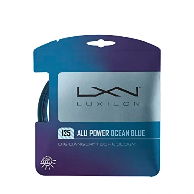 Image of Luxilon ALU Power Tennis Strings, 12.2 m, Polyester, Ocean Blue, 1.25 mm,