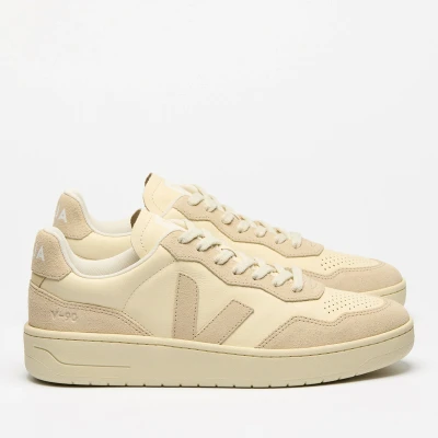 Image of Veja V 90 Trainers, Women&#039;s, Size: 4, Cashew/oat Leather