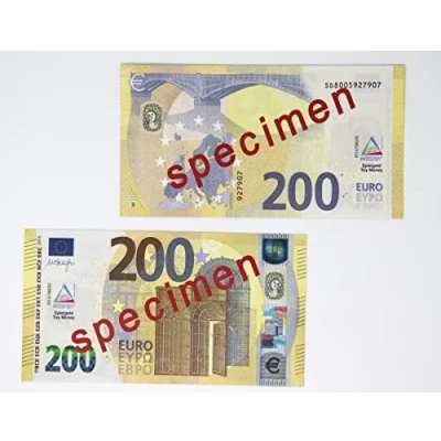 Image of WISSNER active learning 100 Banknotes 200 Euro, In a Poly Bag