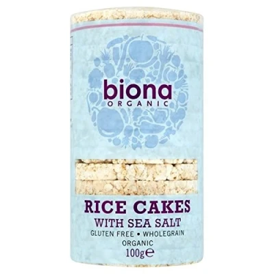 Image of Biona Organic Rice Cakes with Sea Salt 100g Pack of 2