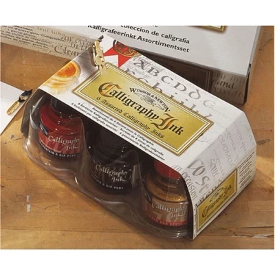 Image of Calligraphy Ink 6 x 30ml Assorted Colours by Winsor &amp; Newton