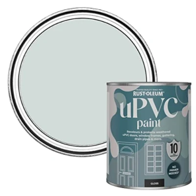 Image of Rust Oleum Grey uPVC Door and Window Paint In Gloss Finish Dove 750ml