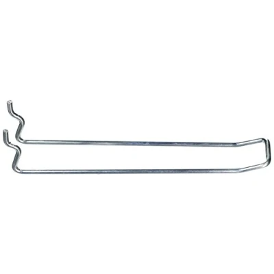 Image of Merriway BH04852 (24 Pcs) Looped Pegboard Hook BZP 150mm Pack of 24 Pieces, Bright Zinc Plated
