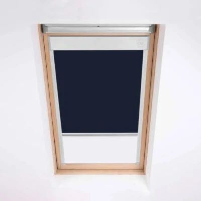 Image of Skylight Roller Blinds For Velux Roof Windows, Blackout Blind, Window Code M04 Navy