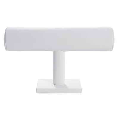 Image of Bocar Bracelet Bangle Jewellery Stand T bar white Leather Display Holder Organizer Bracelets Holder(dcj Leather)