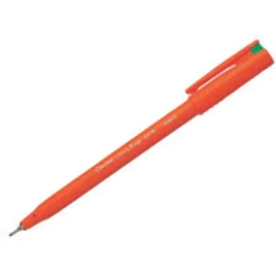 Image of Pentel S570 D Ultra Fine Pen, 0.6 mm Green, Pack of 12