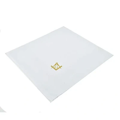 Image of GTR Prestige Giftware Masonic Gold With G Design Pocket Handkerchief