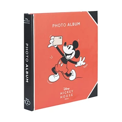 Image of Grupo Erik Disney 100 Mickey Photo Album Self Adhesive Polaroid 6.3x6.3 inches 16x16 cm 11 Double Sided Pages Hardcover Instax Dsiney Gifts Mouse