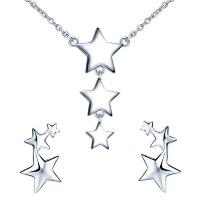 Image of Yumilok Star Jewelry Set, 925 Sterling Silver Ear Climber Y Necklace Set for Women