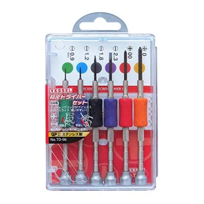 Image of VESSEL TD 56 Precision Screwdriver Set, Clear