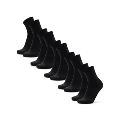 Image of DANISH ENDURANCE 5 Pack Quarter Length Athletic Sports Socks, Light Weight, Breathable, Men &amp; Women