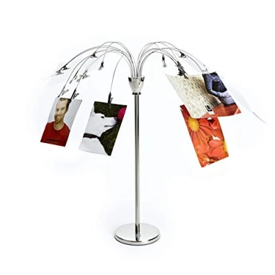 Image of Umbra Fotofalls Desktop Photo/Memo Display with 18 tree clips Nickel