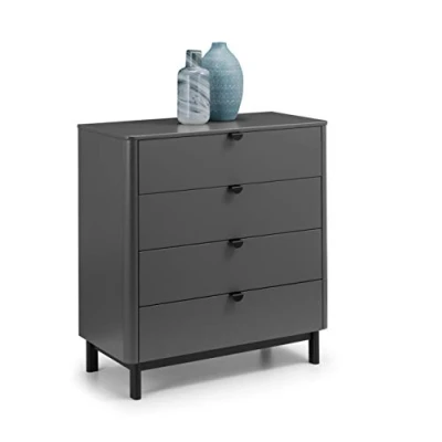 Image of Julian Bowen Chloe 4 Drawer Chest, Storm Grey