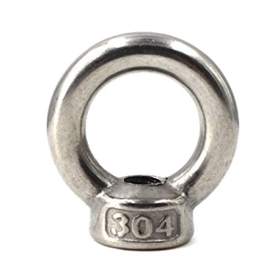 Image of M18 Lifting Eye Nut 304 Stainless Steel Ring Bolts Threaded Nuts Pack of 1