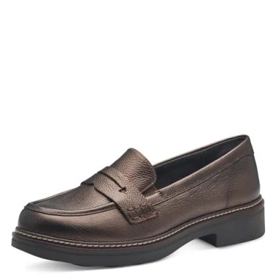 Image of Tamaris Women&#039;s 8 84312 43 Loafer, Bronze, 4 UK
