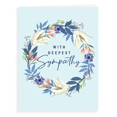 Image of Piccadilly Greetings Avant Garde Studios Sympathy Card 8 x 6 inches
