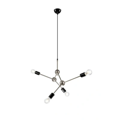 Image of Alessia Multi Arm Pendant Ceiling Light Satin, 4x E27
