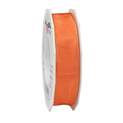 Image of Präsent Lyon Wired Taffeta Ribbon Salmon 25 mm Width, m Length