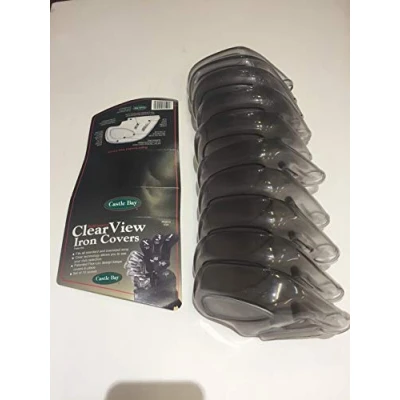Image of J&amp;M Golf Castle Bay Iron Covers, Set of 10, Clear View