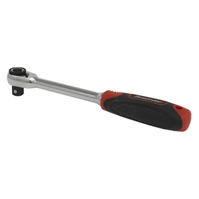 Image of Sealey Premier Compact Head Ratchet Wrench 3/8&quot;Sq Drive Platinum Series