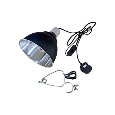 Image of Finest Aquatics 7 Reptile Clamp Lamp Holder Dome For Ceramic Heat Bulb Light With Bracket