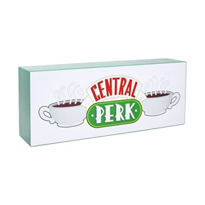 Image of Paladone Central Perk Logo Light Officially Licensed Friends TV Show Merchandise, Wall Mountable or Free Standing Novelty Sign, Battery USB Powered, Gift for Sitcom Fans