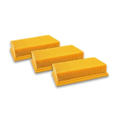 Image of vhbw 3 x flat fold filter suitable for Fein Dustex 35 MX, MX AC vacuum cleaner.