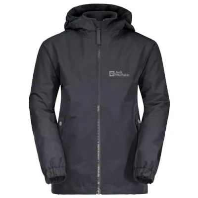 Image of Jack Wolfskin Unisex Kid&#039;s Iceland 3In1 Jacket, Phantom, 116