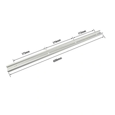 Image of belupai 600mm T Slot Track Miter Jig Fixture Straight Edge Clamping Tool 30x12.8mm Guide Aluminum Alloy Locking Handle Heavy Gauge for Woodworking Router Table Saw