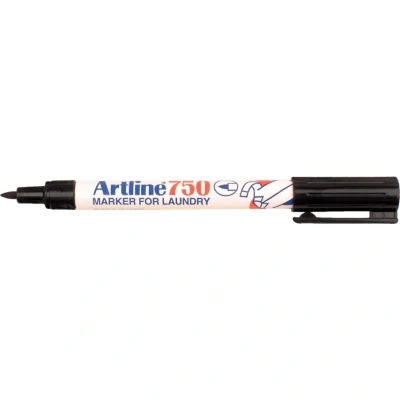 Image of 12 x Artline Laundry Marker Bullet Tip Fine Black A750