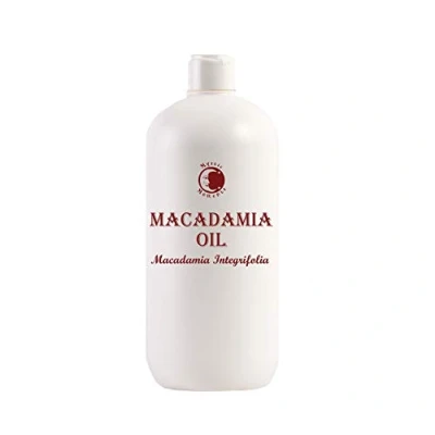 Image of Mystic Moments Macadamia Carrier Oil 1 Litre Pure &amp; Natural Perfect for Hair, Face, Nails, Aromatherapy, Massage and Dilution Vegan GMO Free