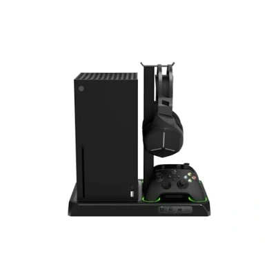 Image of Imp Gaming DLX Twin Charging Tower With Cooling Fans &amp; Game Storage Stand Xbox Series X