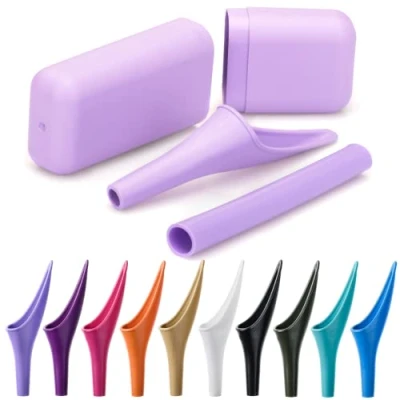 Image of SHEWEE Extreme Female Urinal. Made in the UK. Reusable and Portable Urination Device. Festival, Camping, Car Hiking Essentials For Women. Includes Travel Case Extension Pipe Lilac